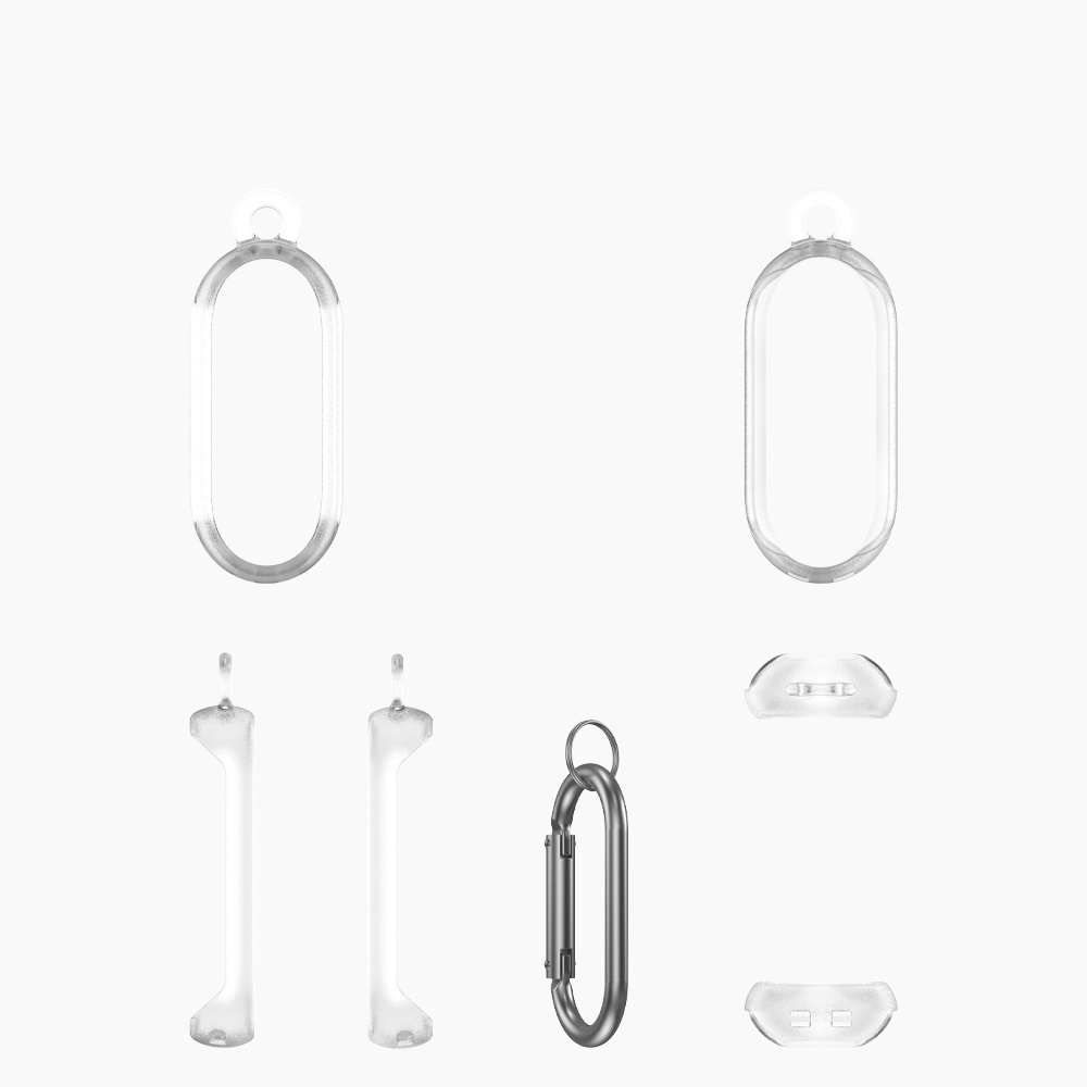 Voor plaud notepin ai pc beschermhoes valbestendige harde hoes transparante eenvoudige hoes zachte schaal: Wit