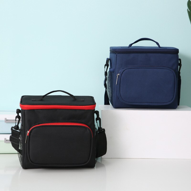 High Capacity Waterproof Lunch Bag Shoulder Crossbody Food Thermal Handbags Adult Kids Outdoor Picnic Storage Pouch Accessory
