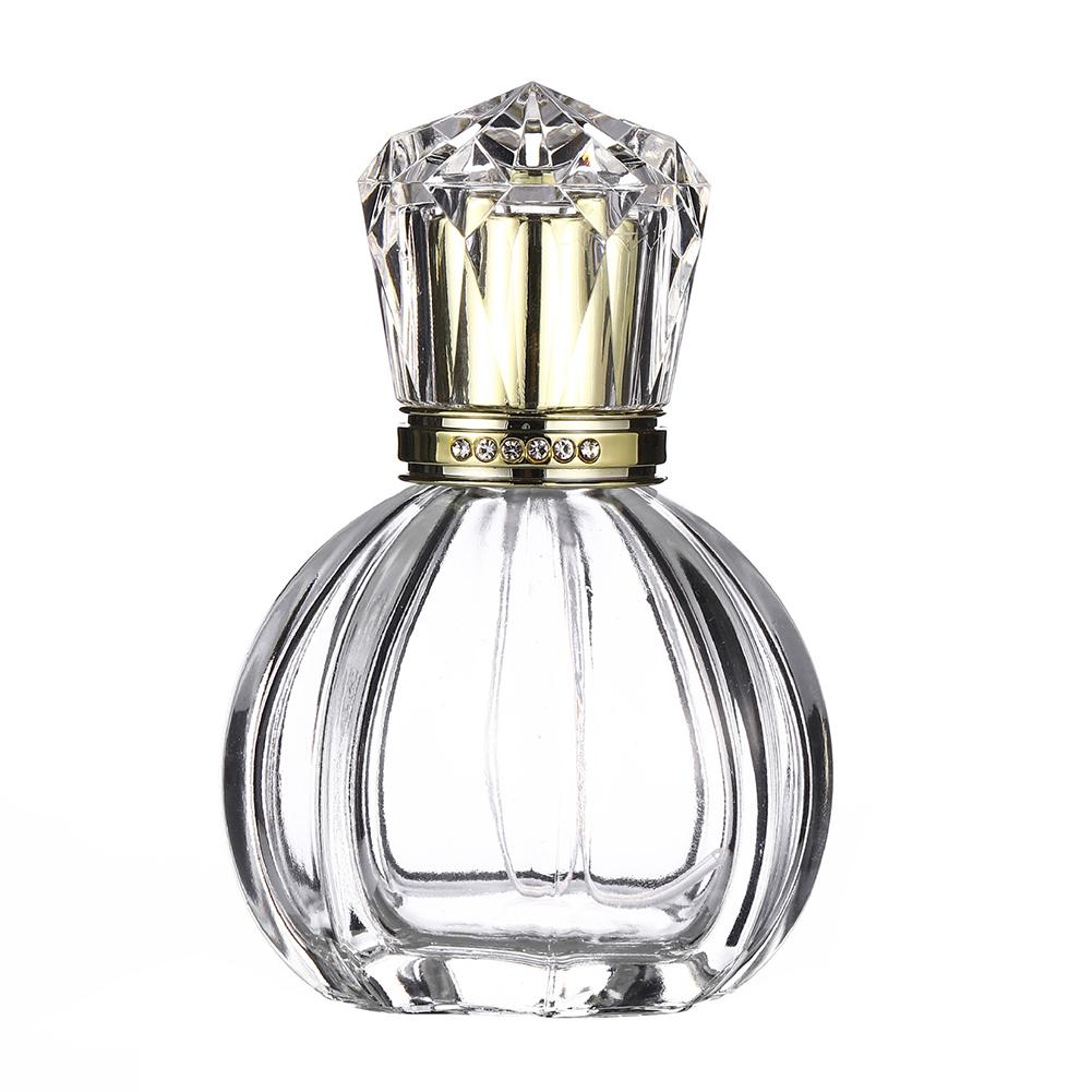 50Ml Draagbare Clear Travel Navulbare Verstuiver Spray Parfum Lege Fles Transparant Glas Spray Parfum Fles High-End