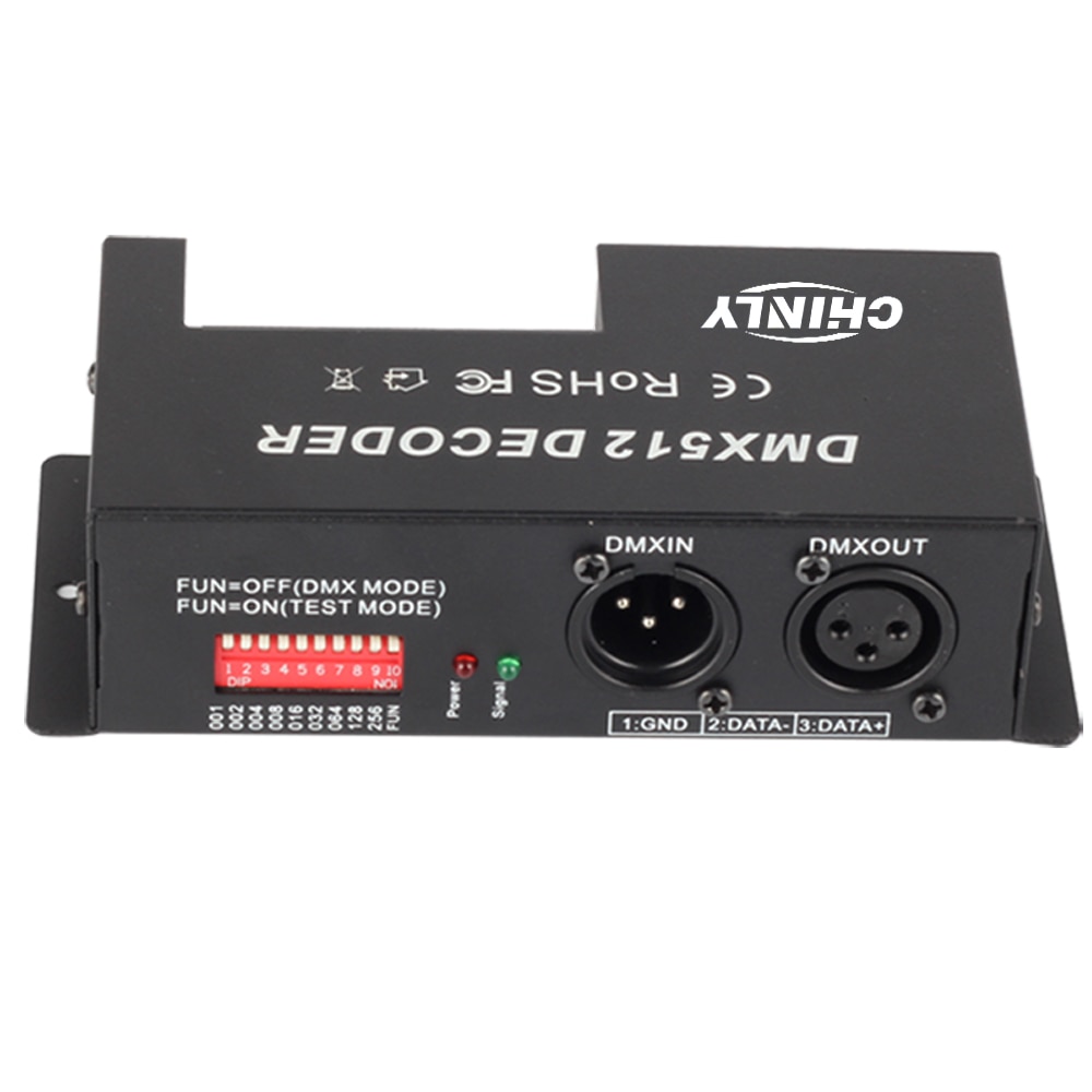 3 -kanals 30a rgb dmx 512 led dekoderkontroller dmx dimmer bruk for  dc12-24v rgb led stripe