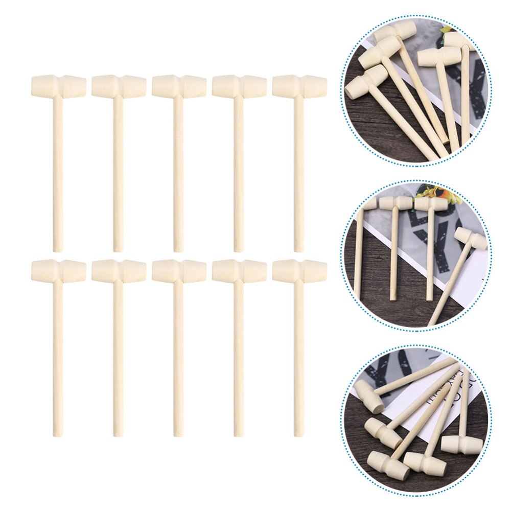 20Pcs Hamers Mini Leuke Hout Educatief Speelgoed Mallet Beukende Speelgoed Beat Hamer Speelgoed Voor Meisjes: Default Title