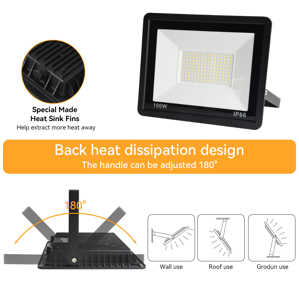 LED Flutlicht 100W 50W 30W 10W 220V Wasserdicht IP66 Reflektor Flutlicht Lampe LED außen Suche Lampe Stelle Außen Licht