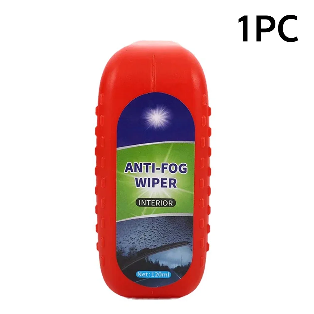 Agente desempañante para parabrisas de lavado de coches, cepillo de película de aceite para coche, limpiador de espejo antiniebla de vidrio, herramienta de detalles antiniebla, accesorios para coche: Rojo