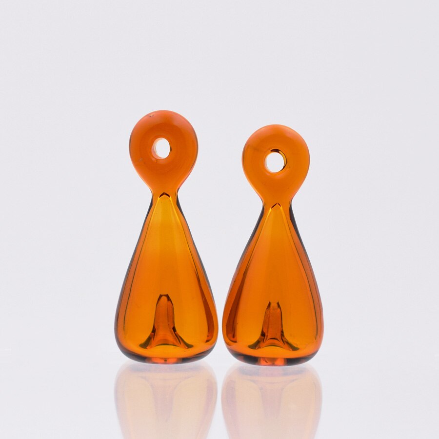 1X Diffusor Parfüm Nachfüllbar 39*17mm Farbige handmade Ätherisches Öl Aromatherapie Flasche Anhänger tropfen schmuck glas anhänger