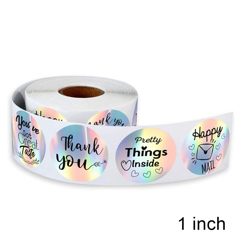 1/1.5 "Dank U Voor Ondersteunende Mijn Kleine Business Sticker 6 Voor Kleine Ondernemers Online Verkopers Tape 500pcs/Roll: 1 inch