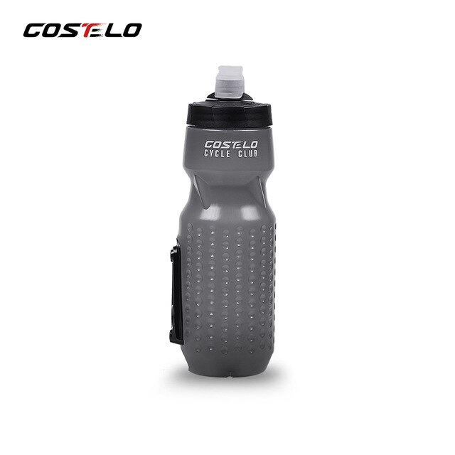 Innovation Costello-botella de agua para bicicleta, recipiente de ajuste magnético, botella de agua deportiva, frascos de vidrio de 710 Ml: gray 1 pcs