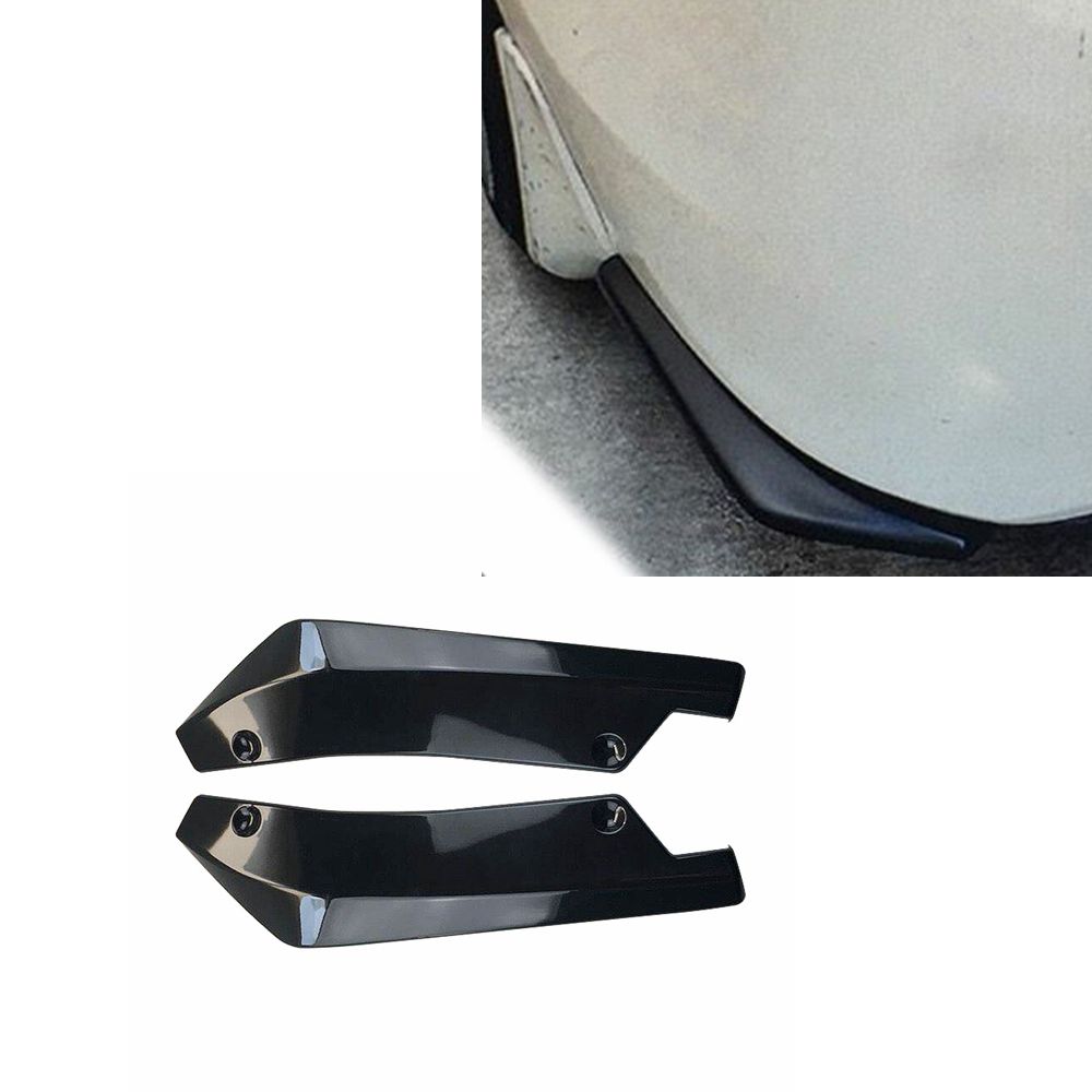 Universal Rear Bumper Lip Angle Splitters Diffuser Decorative Protection Winglets Side Skirt Extensions: Deep Green