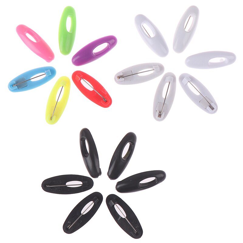 6 Stks/partij Sjaal Hijab Pinnen Veiligheid Pin Plastic Meisjes Kids Dames Haar Dressing