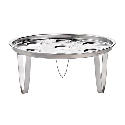 Stainless Steel Food Basket Stand Instant Pot Stackable Egg Vegetable Pressure Cooker Steam Holder Steaming Divider Steamer Rack: High feet