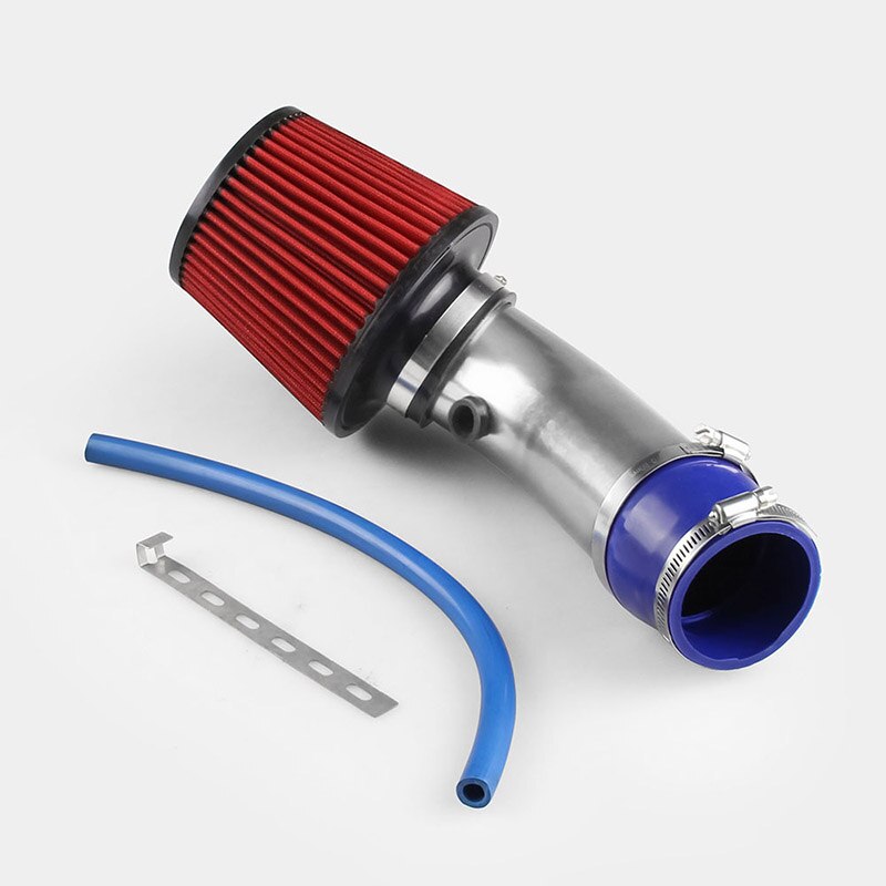 Alumimum Car Cold Air Intake System Turbo Induction Pipe Tube+Cone Air Filter: 76mm air filter S