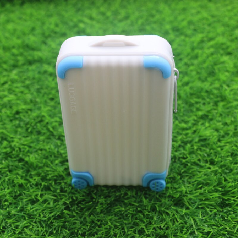 Silicone Coin Purse Suitcase Card Bag Waterproof Small Soft Zipper Storage Bag Girls Cute Funny Coin Purse Wallet Candy Color: Light Grey