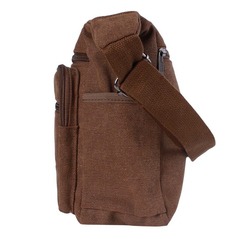 Men's Retro Casual Shoulder Bag Canvas Outdoor Simple Wild Diagonal Unisex Single Shoulder Messenger Bag