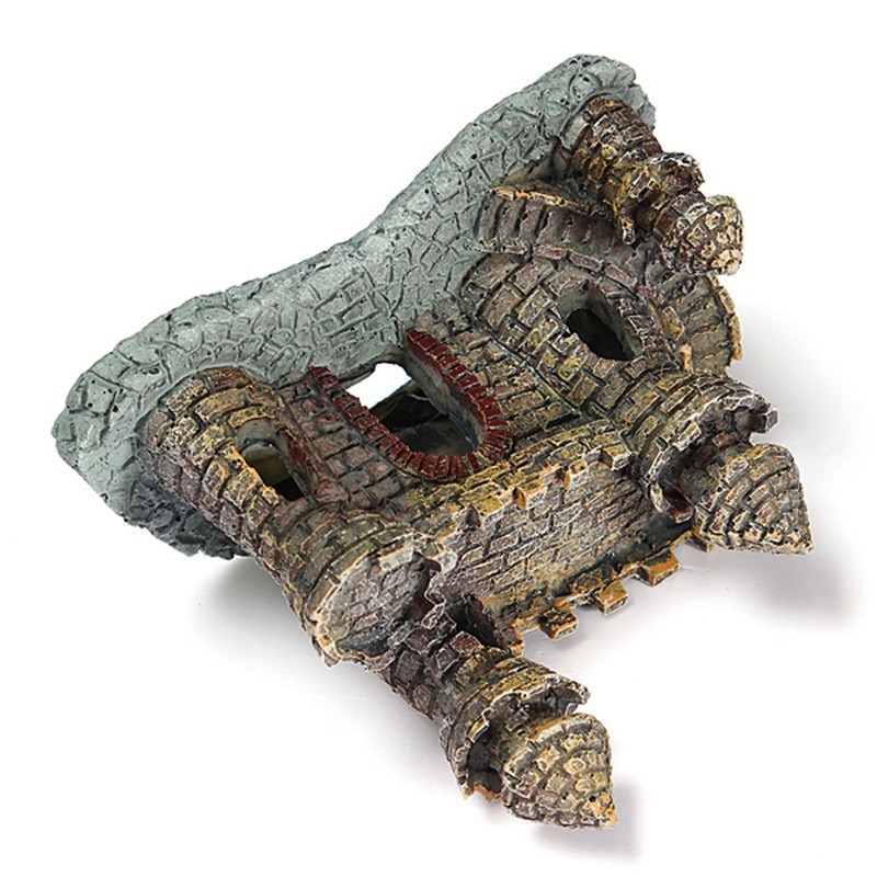Akvarium harts slott akvarium dekorationer slott torn ornament akvarium akvarium tillbehör dekoration
