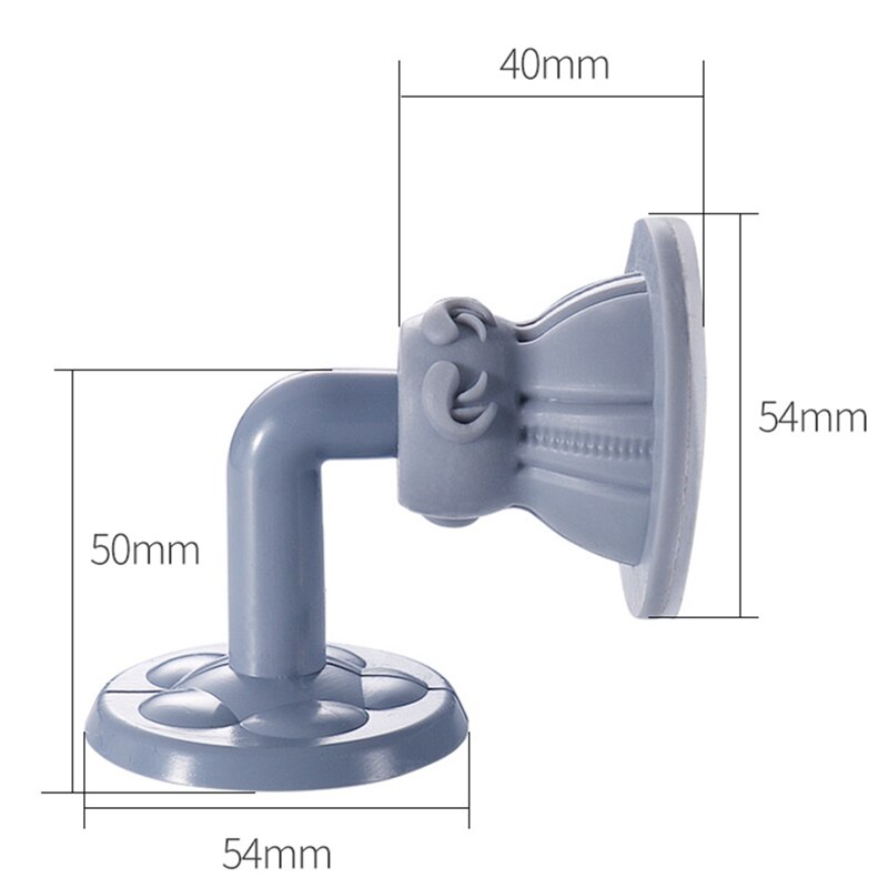 1pc ABS+Silicone Door Stopper Self Adhesive Door Stop Wall Protectors Non Punching Hidden Door Stop Holders Sticker