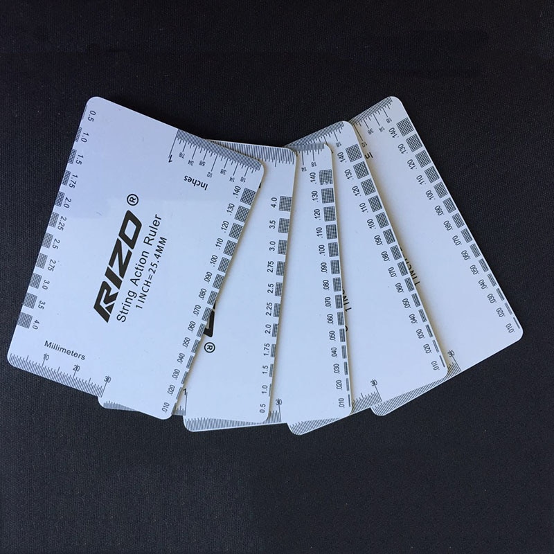 String Action Gauge Ruler Guide Setup Guitar Measuring Tool Plectrum Dedicated Ruler Tools Bass Guitar Parts Guitar Accessories