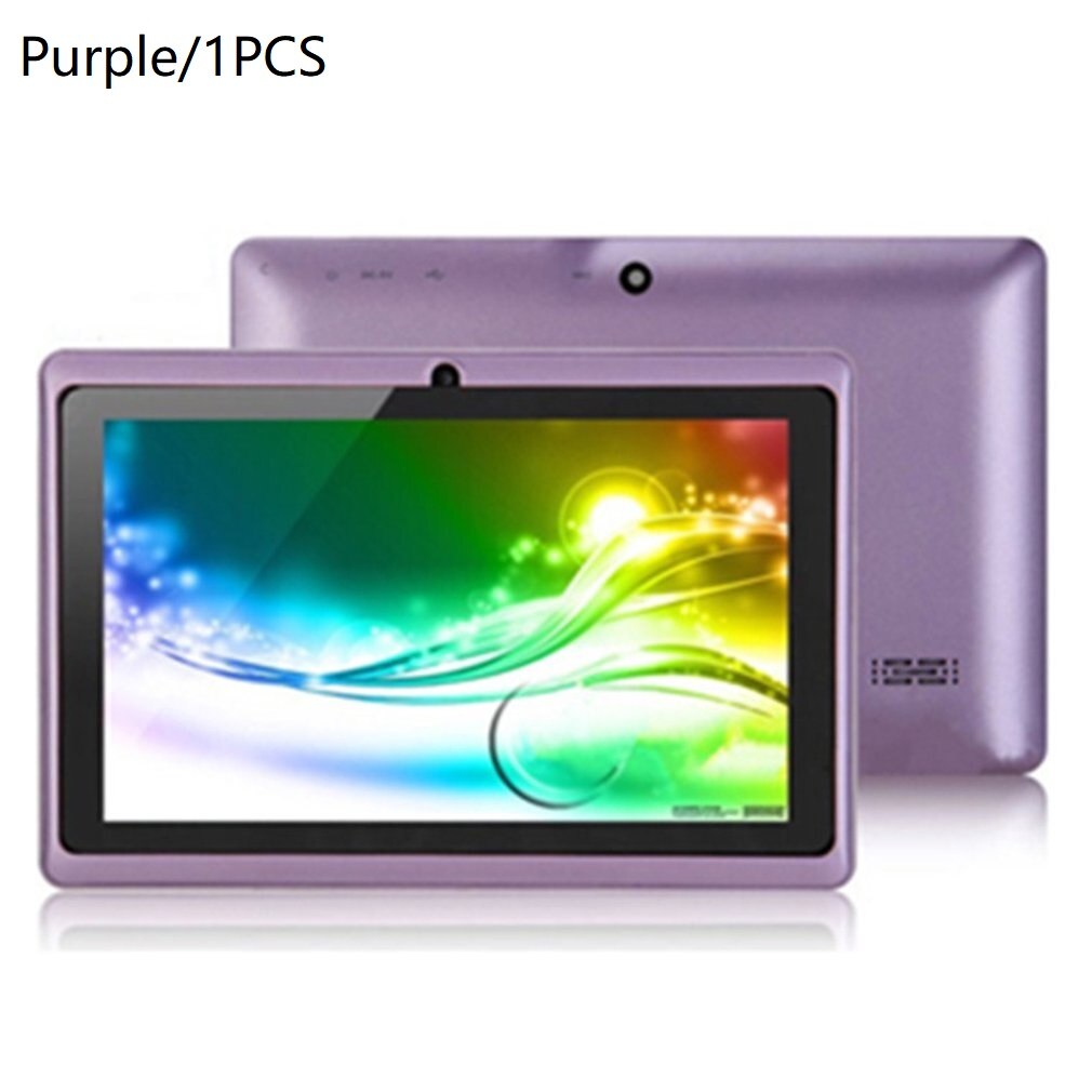 7 Inches High Definition Screen Tablet Pc A33 Wireless 512mb+4g Fidelity Sound Effect Wifi Version Tablet Computer: PURPLE / EU Plug