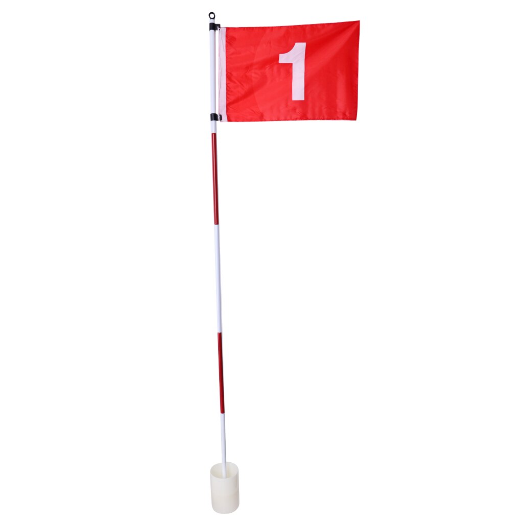 Portable Backyard Practice Golf Flagstick Hole Pole Flag Cup Stick Putting Green Chipping