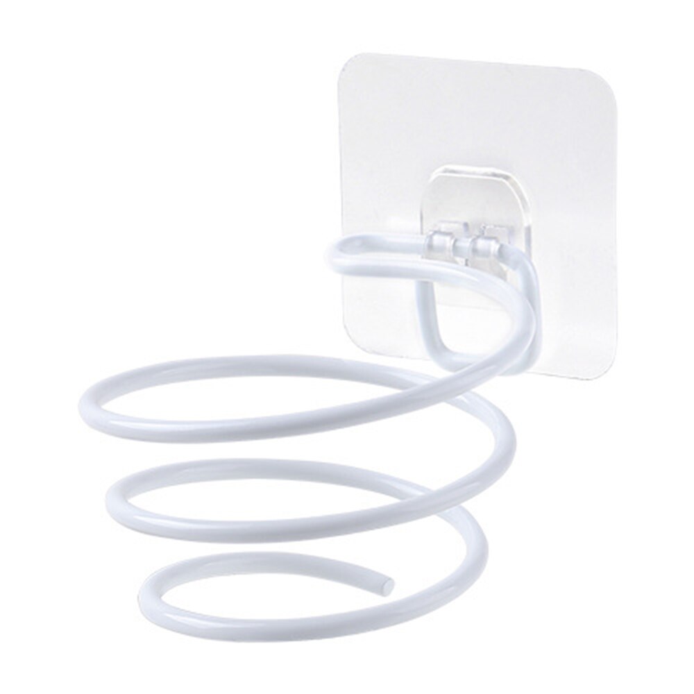 1Pc Bathroom Meat Hair Dryer Holder Rack Blower Rail Frame Stand Rest Bathroom Shelves Hair Salon Shelves Storage: White