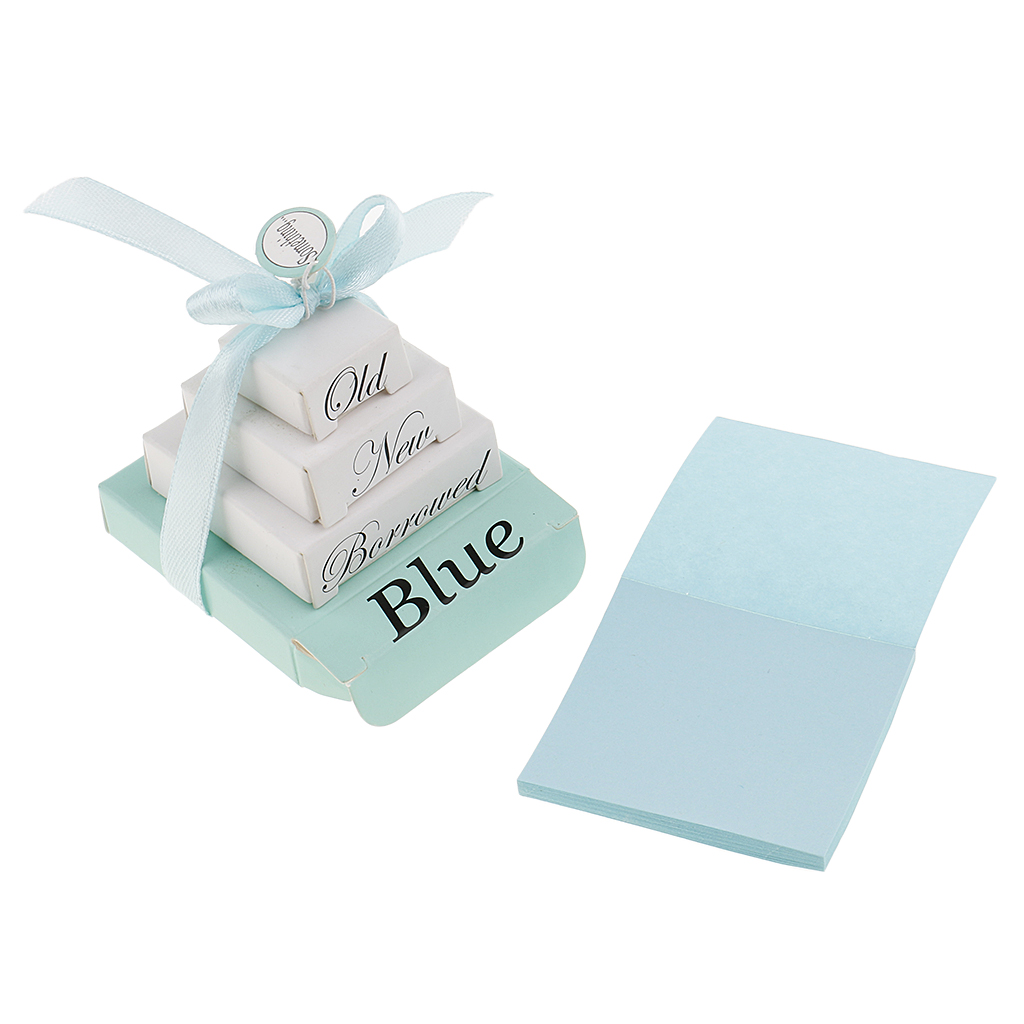 Wedding Note Planner Boxes Special Mini Nesting Box Bridal Something Old Borrowed Blue Note Planner