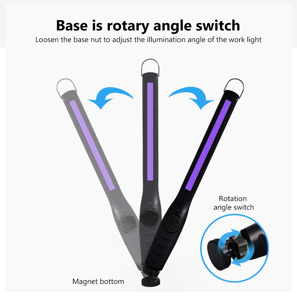 30 led uv sterilisator lamp draagbare oplaadbare staaf uvc desinfectie bacteriedodende lamp kiemdodende lamp sterilisator usb licht