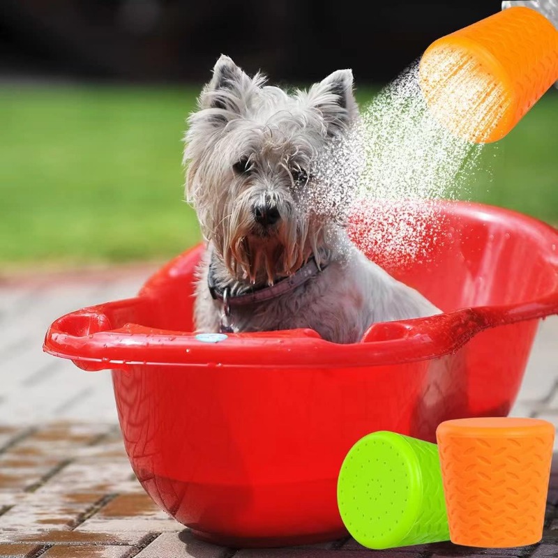 Dog Portable Shower Head Bottle Outdoor Cat and Dogs Shower Cleaning Supplies Pet Travel Shower Suitable for Dog Paw Cleaning