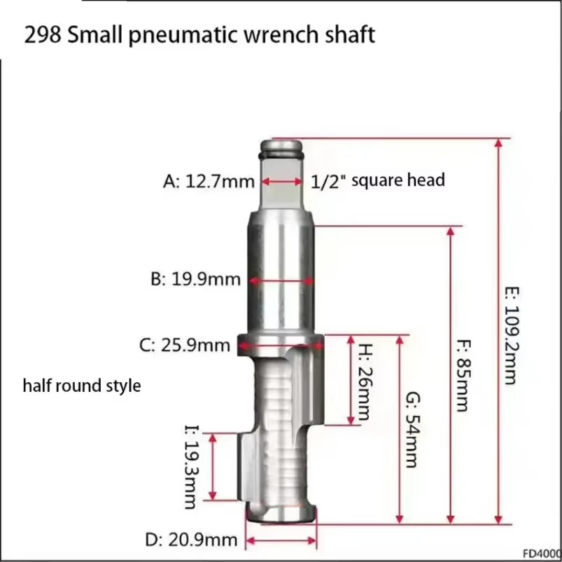 1PC 1/2 3/4 1" inch Pneumatic Tools Air Impact Wrench Anvil Driver spindle Axis Hammer block Repair Parts