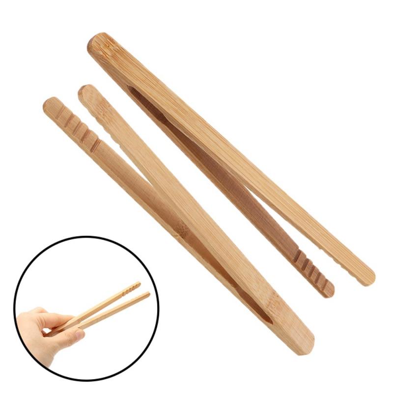 2pcs Wooden Clip Teacup Clip Bamboo Tea Set Bamboo Clip Tweezers Pliers Tea Set Bread Tweezers Straight Kitchen Supplies: Default Title