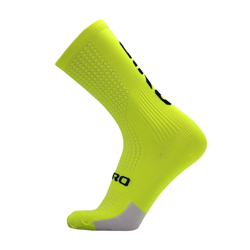 Calcetines profesionales de competición para bicicleta para hombre y mujer de calcetines profesionales para ciclismo y calcetines p: green