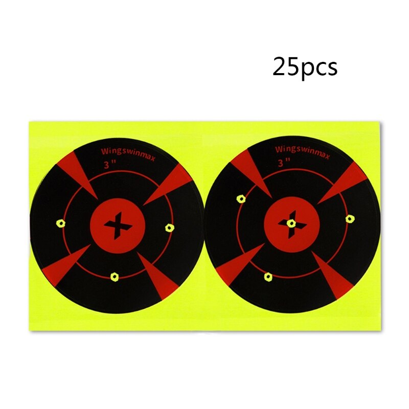 (100 Pcs/ Pack) Shooting Training Sticker Sticky Paper Portable and Durable Shooting Paper -1 Inch