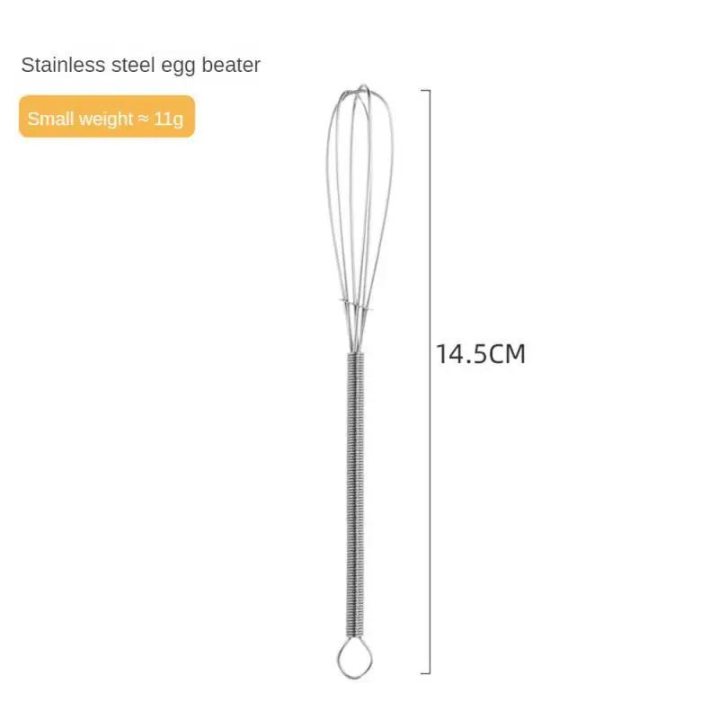 Crèmekleurige Vierkleurige Fijne Staaldraad Ophangende Verstevigingsring Kleine En Voortreffelijke Keukengereedschap Mini-Eierklopper: Blauw