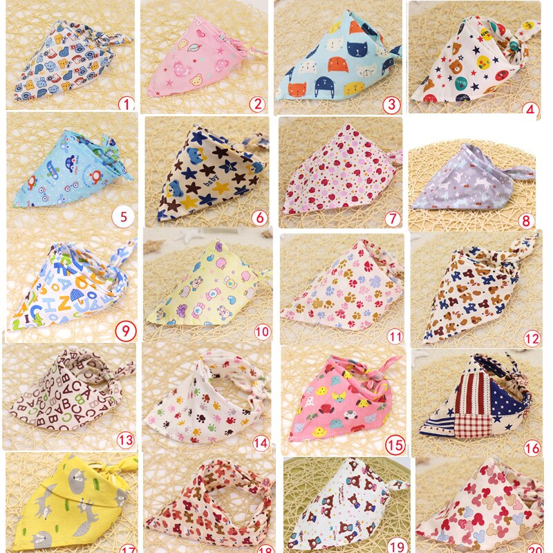 50pc/ lot bomull katt hund bandanas för små stora hundar halsdukar krage haklappar husdjur hund grooming tillbehör: 100 stycken