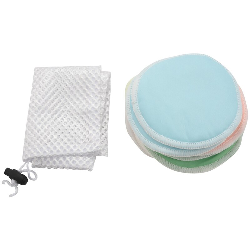 Coussinets d&#39;allaitement en bambou biologique (Pack de 12), avec sac à linge en Bonus, lavables, Super doux, réutilisables et hypoallergéniques: Default Title