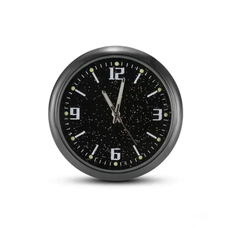 40mm Mini Digitaluhr Leuchtende Autouhr Autos Interne Stock-an Uhr Mechanik Quarzuhren Auto Ornament