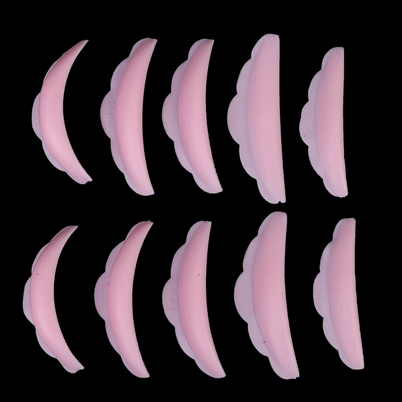 5 Pairs Eyelash Lifting Silicone Pads Set Eye Lash Extension Lift Perming Kit Tool Eyelash Lift Curlers Curl Shields Pads: PK