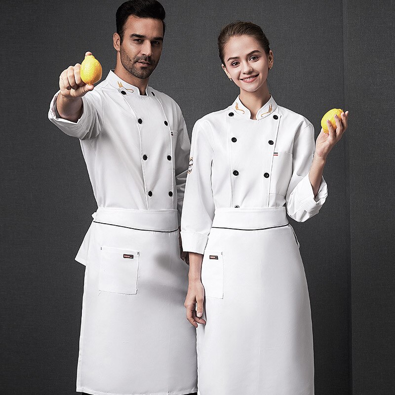 4 Color Chef Cooking Jacket Long Sleeve Thin Breat... – Vicedeal