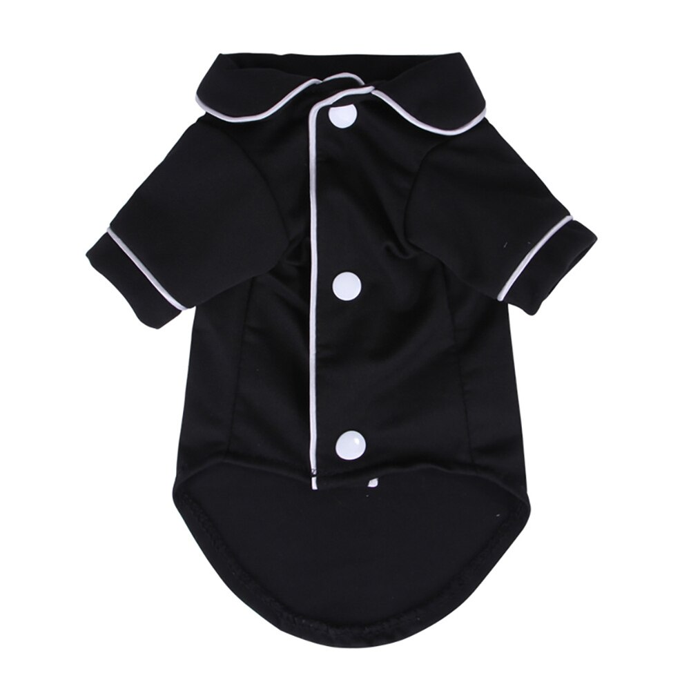 Huisdier Kleine Hond Kat Chihuahua Pyjama Nachtkleding Trui Warme Nacht Kleding Outfit Ondersteuning: Black / S