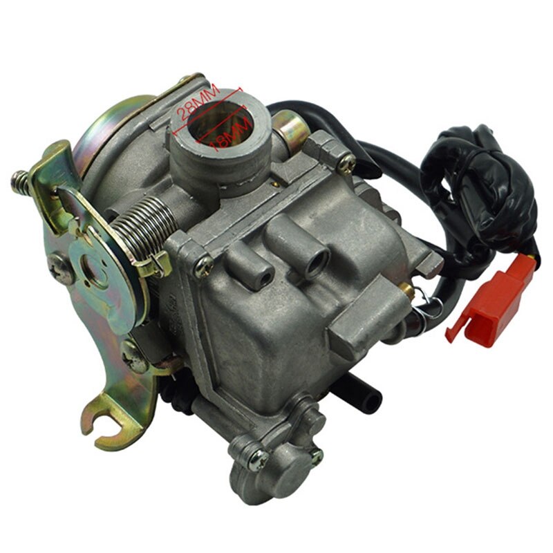 GY6 50cc carburateur PD18 Carbe avec ligne de drainage pour GY6 49cc
