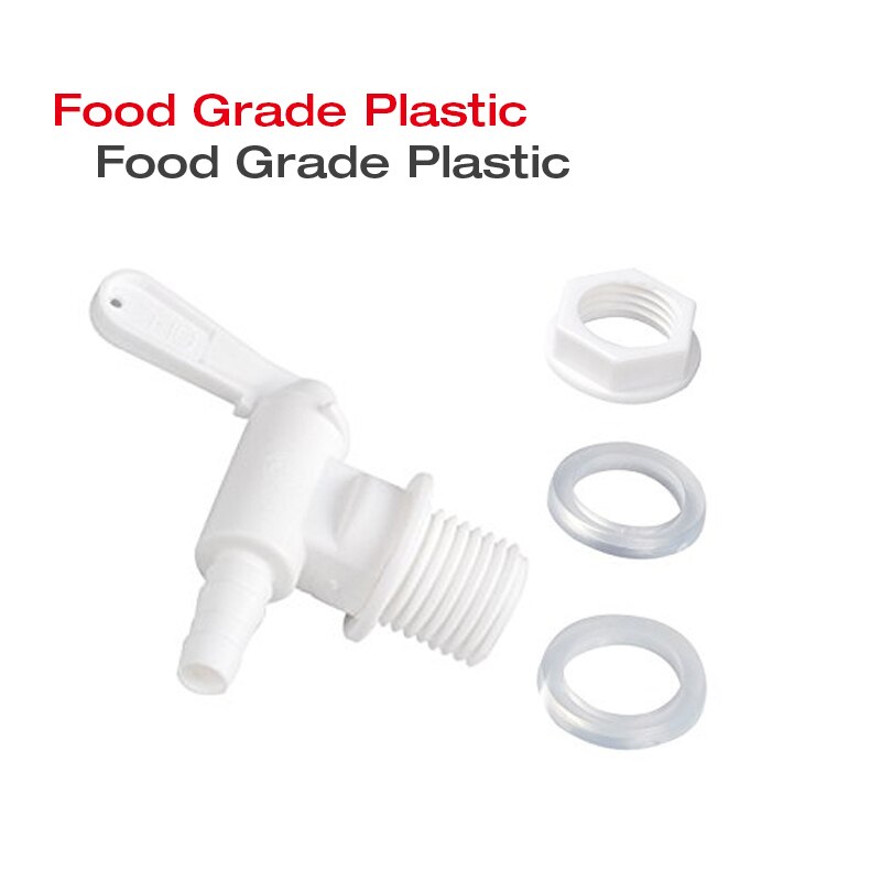 White Plastic Spigot, Bucket Bottling Spigot Fermenter Tap Faucet Replacement Homebrew Beer Wine Making Bar Tool , 2pcs/lot
