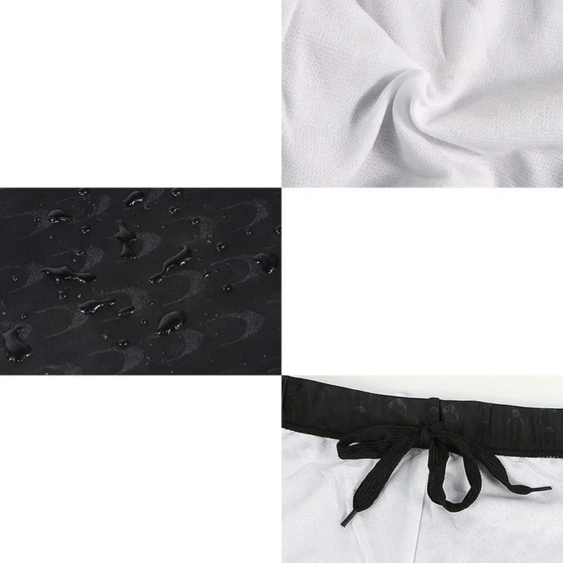 2024 men's swim shorts, quick-drying, beachwear, breathable, for training, sports, , 5- -minute shorts, swim shorts, sharkskin swimsuit