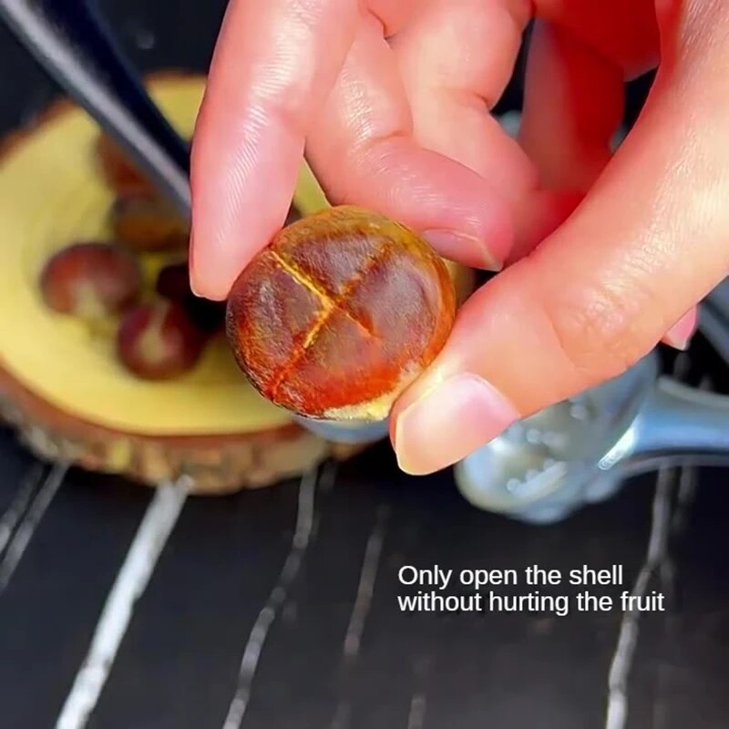 Kitchen Tool Chestnut Clip Stainless Steel Shell Opener Nut Cracker Sheller Household Chestnut Peeling Walnut Pliers Cutter