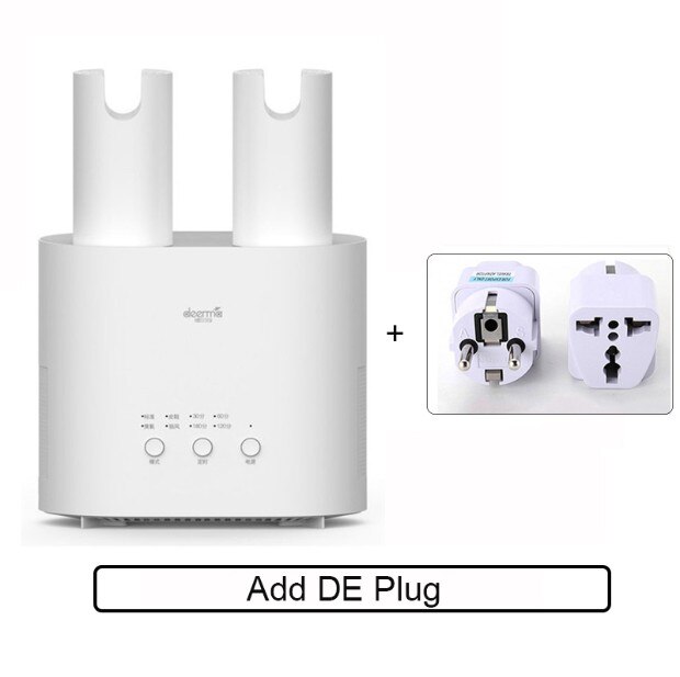 Xiaomi Deerma Shoes Dryer DEM-HX20 DEM-HX10 Multi-Function Intelligent Retractable Multi-effect Sterilization U-shape Dry shoes: add DE plug