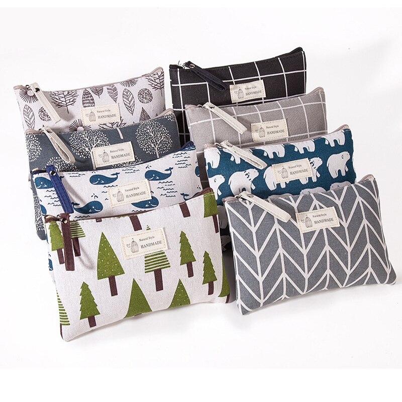 ETya Neue Frauen Plaid Reise Kosmetik Tasche Make-Up Tasche Handtasche Weibliche Zipper Geldbörse Kleine Kosmetik Make Up Taschen Reise Schönheit beutel