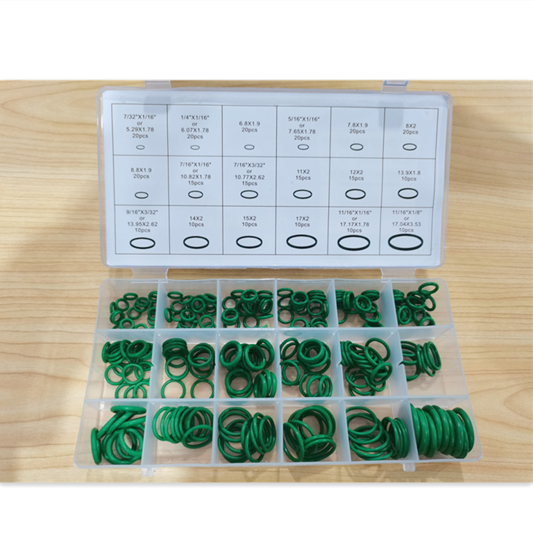 270 pz/set o-ring Kit gomma metrica 18 dimensioni verde O ring guarnizioni gomma nitrilica alta qualità ad alta temperatura un caso di gomma