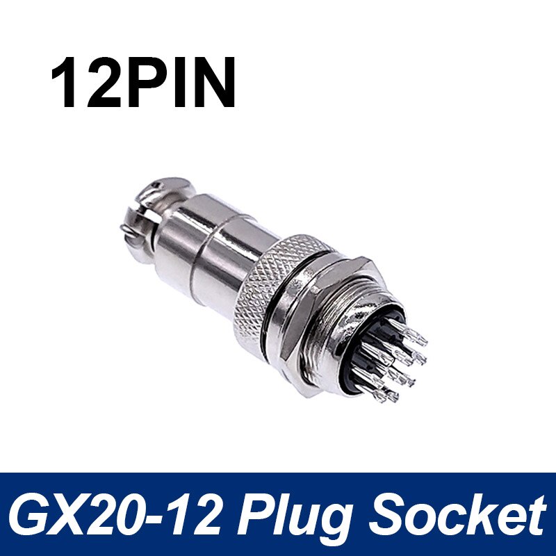 Gx20 aviation pyöreä liitin pistoke ja pistorasia 2 pin 4 pin 5 pin 8 pin 10 pin 12 pin 14 pin 15 pin kaapeliliittimet: 12 -nastainen