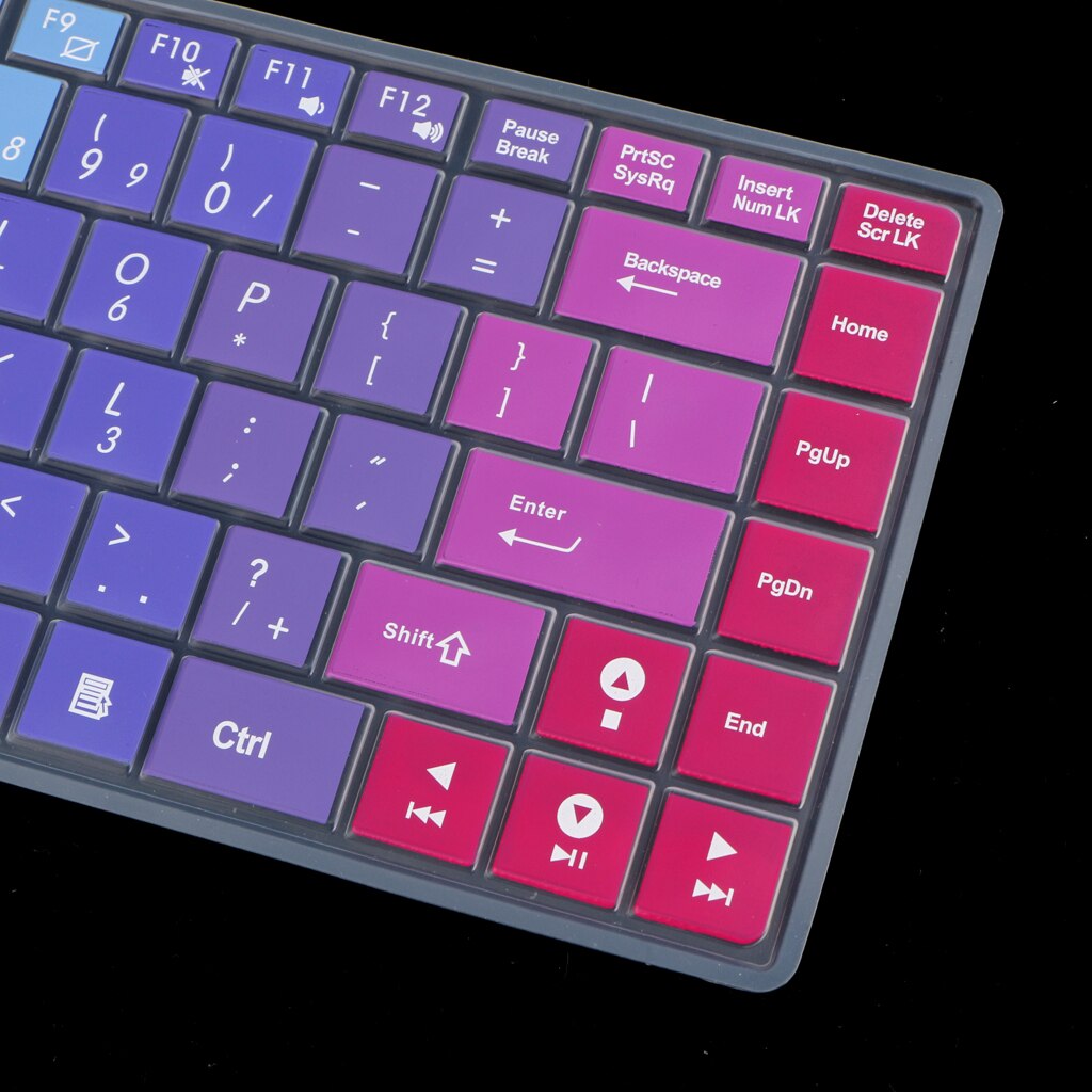 Washable Dustproof Keyboard Silicone Cover SKin Film for ASUS K40 P80 P81 Color