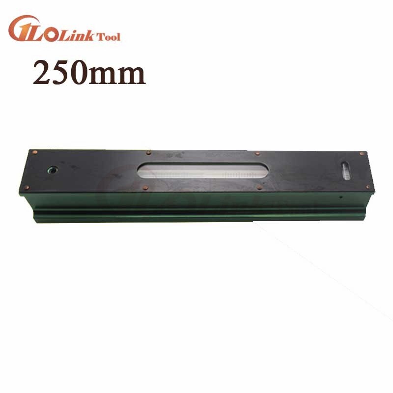 High precision 0.02mm 100/150mm/200mm/250/300mm industrial level Mechanical Bar Level spirit level Instrument Measuring Tool: 0-250mm