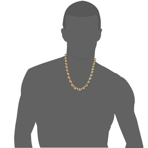 Collar de joyería de acero inoxidable para hombre y mujer, cadena de semillas de melón con forma de granos de café, de Gargantilla
