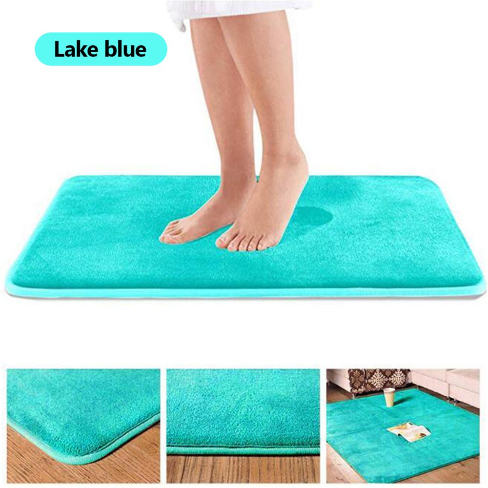 1 Pcs 40*60Cm Thuis Badmat Antislip Badkamer Tapijt Zacht Koraal Fleece Memory Foam Tapijt mat Keuken Wc Floor Decor Wasbare: 2