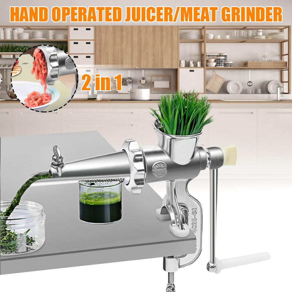 Tarwegras Handleiding Handbediende Juicer Vlees Fruit Groente Maker Grinder Kit