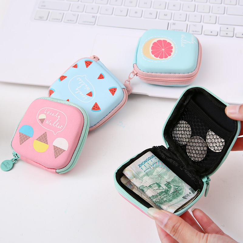 PURDORED 1 Pc Portable Mini Cartoon Earphone Organizer Bag Pouch Digital USB Cable Packing Bag Travel Accessorie Organizadores